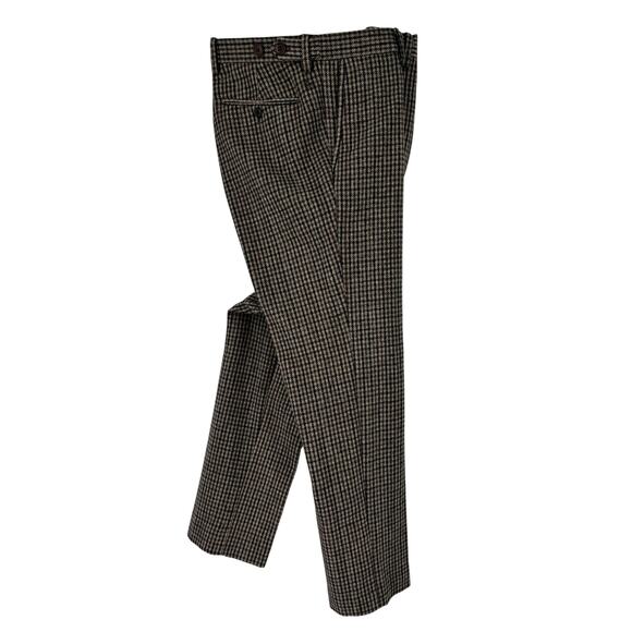 Jeff Banks London Wool Blend Houndstooth Check Pants Size 34 Old Money Womens - Picture 2 of 11